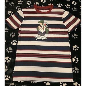 Lunchbox Sailor Moon Sailor Pluto Striped Tshirt Men's XS No Tags
